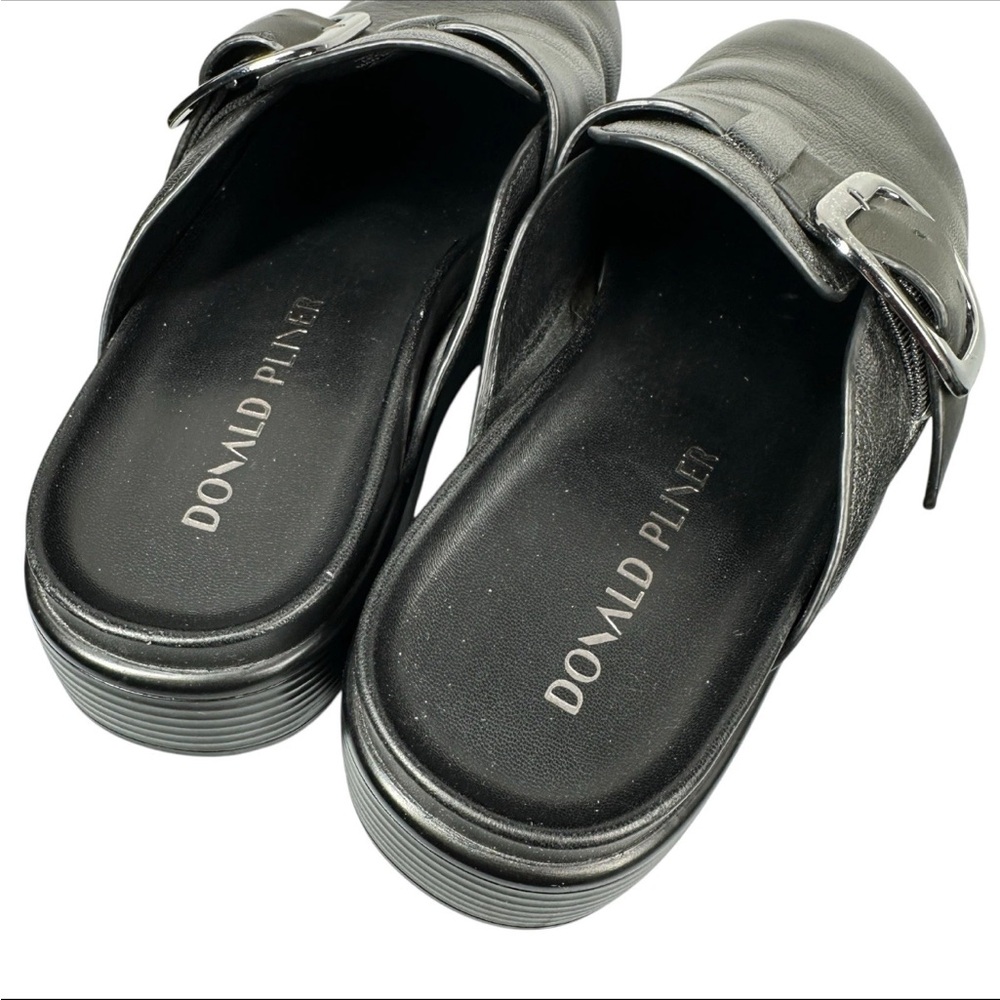 Donald J Pliner Black Mule Clogs - Picture 2 of 7